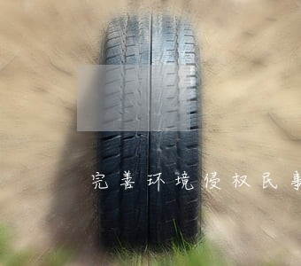 完善环境侵权民事诉讼 完善环境侵权民事诉讼