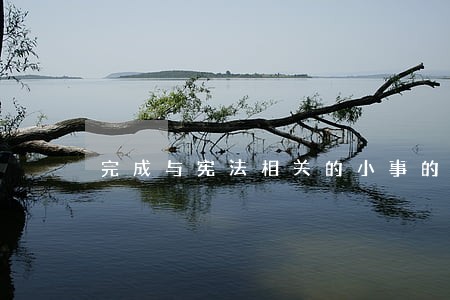 完成与宪法相关的小事的感想 完成与宪法相关的小事的感想