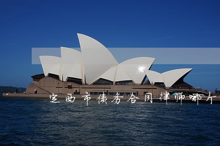 定西市债务合同律师哪个好 定西市债务合同律师哪个好