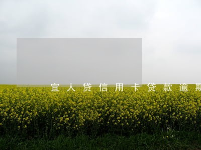 宜人贷信用卡贷款逾期怎么办 宜人贷信用卡贷款逾期怎么办