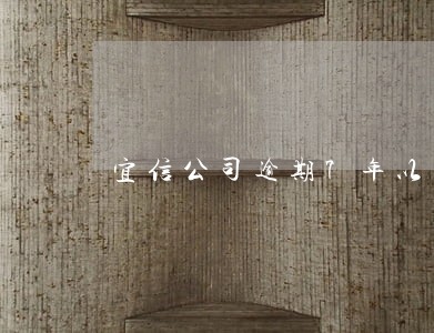 宜信公司逾期7年以上 宜信公司逾期7年以上