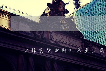 宜信贷款逾期2天多少钱 宜信贷款逾期2天多少钱