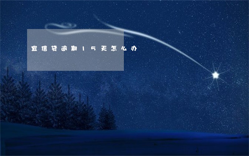 宜信贷逾期15天怎么办 宜信贷逾期15天怎么办