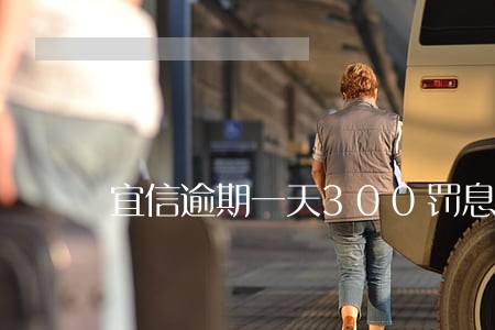 宜信逾期一天300罚息