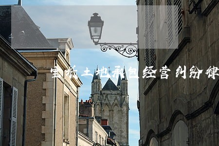 宝坻土地承包经营纠纷律师推荐 宝坻土地承包经营纠纷律师推荐