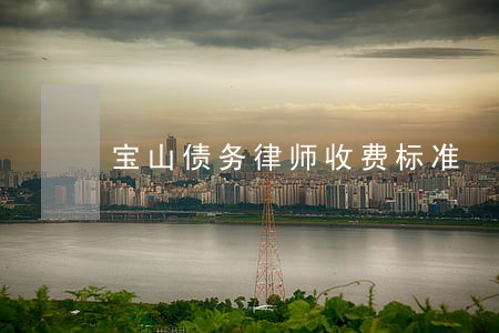 宝山债务律师收费标准