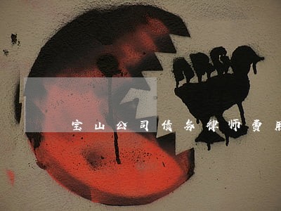 宝山公司债务律师费用标准 宝山公司债务律师费用标准