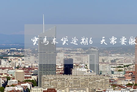宝马车贷逾期6天需要缴纳罚息吗 宝马车贷逾期6天需要缴纳罚息吗