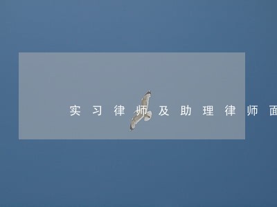 实习律师及助理律师面试经验 实习律师及助理律师面试经验