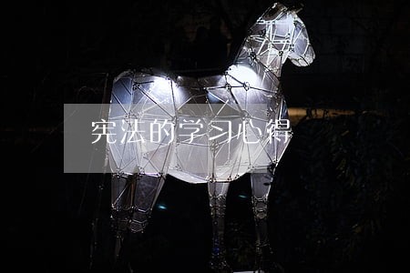 宪法的学习心得 宪法的学习心得