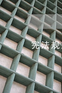 宪法规定了国家的根本问题