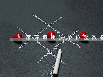 家环境违法单位整改情况公布 家环境违法单位整改情况公布