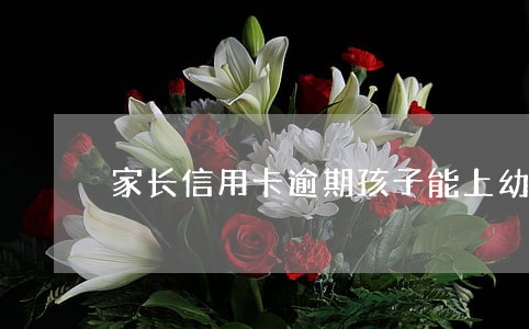 家长信用卡逾期孩子能上幼儿园吗 家长信用卡逾期孩子能上幼儿园吗