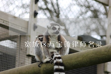 宽城区万宝镇律师名录 宽城区万宝镇律师名录