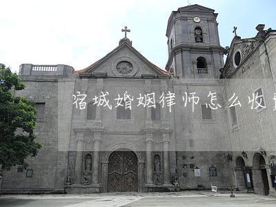 宿城婚姻律师怎么收费 宿城婚姻律师怎么收费