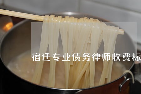 宿迁专业债务律师收费标准 宿迁专业债务律师收费标准