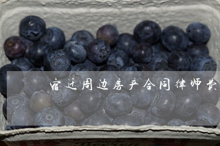 宿迁周边房产合同律师费 宿迁周边房产合同律师费