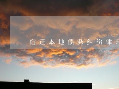 宿迁本地债务纠纷律师所地址