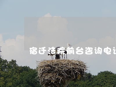 宿迁法院前台咨询电话 宿迁法院前台咨询电话
