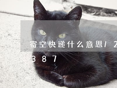 寄空快递什么意思/2023022460387