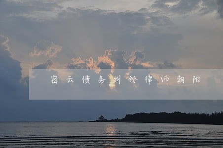密云债务纠纷律师朝阳