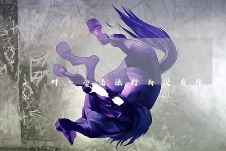 对一个违法行为没有处罚 对一个违法行为没有处罚