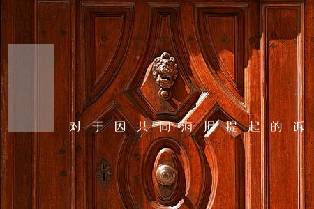 对于因共同海损提起的诉讼 对于因共同海损提起的诉讼