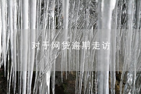 对于网贷逾期走访 对于网贷逾期走访