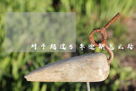 对于超过5年逾期怎么处理 对于超过5年逾期怎么处理