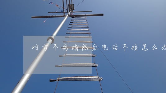 对方不离婚然后电话不接怎么办
