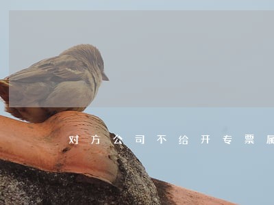 对方公司不给开专票属于违法吗 对方公司不给开专票属于违法吗