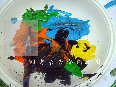 对方去告你也没用