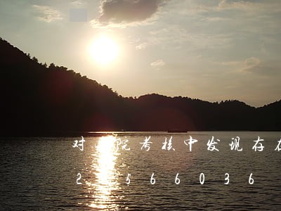 对法院考核中发现存在的问题/2023022566036 对法院考核中发现存在的问题/2023022566036