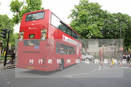 对行政机关诉讼的条件是