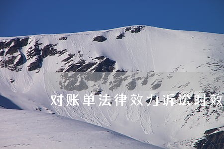 对账单法律效力诉讼时效 对账单法律效力诉讼时效