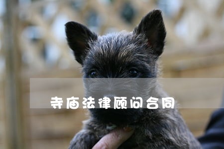 寺庙法律顾问合同