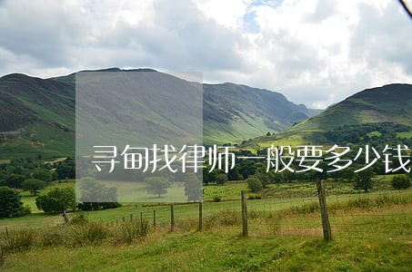 寻甸找律师一般要多少钱 寻甸找律师一般要多少钱