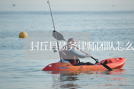 封丘县债务律师团队怎么收费
