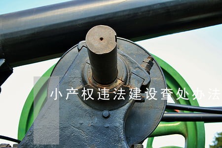 小产权违法建设查处办法