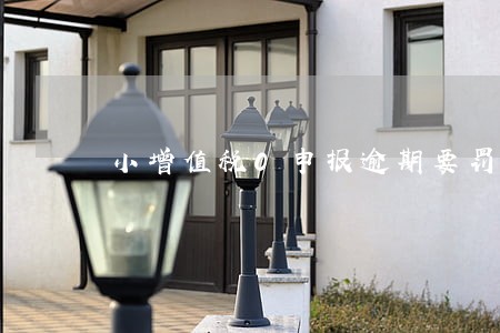 小增值税0申报逾期要罚款吗 小增值税0申报逾期要罚款吗