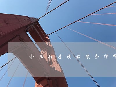 小店知名债权债务律师辩护 小店知名债权债务律师辩护