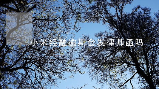 小米经融逾期会发律师函吗 小米经融逾期会发律师函吗