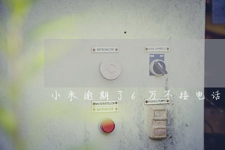 小米逾期了6万不接电话会怎么样 小米逾期了6万不接电话会怎么样