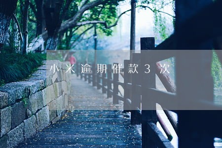 小米逾期催款3次 小米逾期催款3次