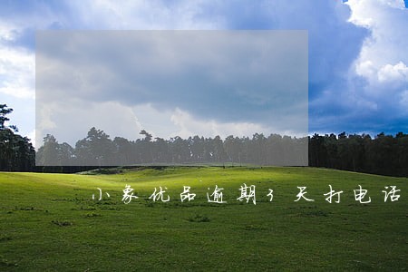 小象优品逾期3天打电话 小象优品逾期3天打电话