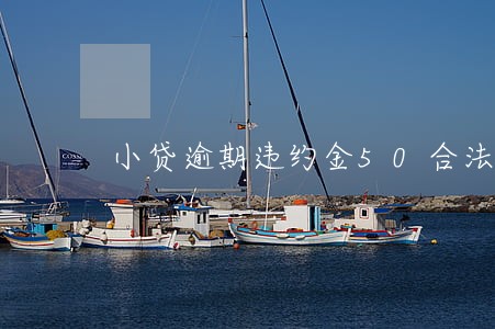 小贷逾期违约金50合法吗