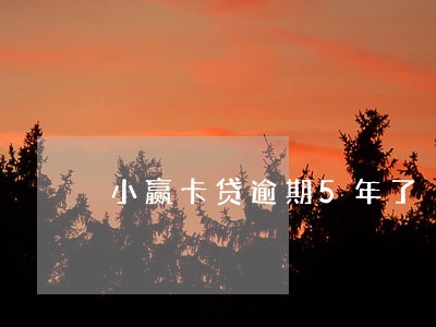 小赢卡贷逾期5年了 小赢卡贷逾期5年了