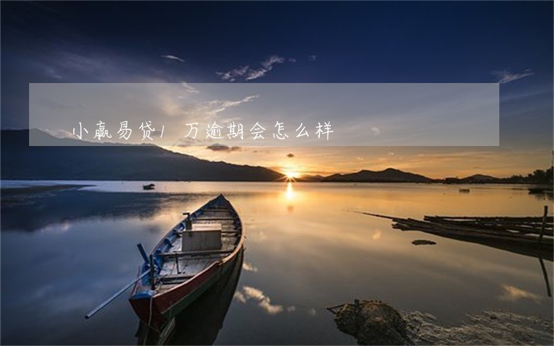 小赢易贷1万逾期会怎么样