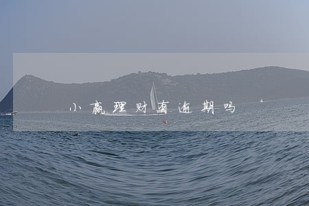 小赢理财有逾期吗