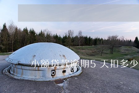 小额贷款逾期5天扣多少 小额贷款逾期5天扣多少